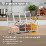 Crystal Seasoning Box – Elegant 4-Compartment Spice Organizer for a Perfectly Organized Kitchen 🧂✨