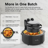 Decakila 5L Air Fryer with Transparent Window – Healthy Oil-Free Cooking Made Easy 🍗
