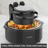 Decakila 5L Air Fryer with Transparent Window – Healthy Oil-Free Cooking Made Easy 🍗