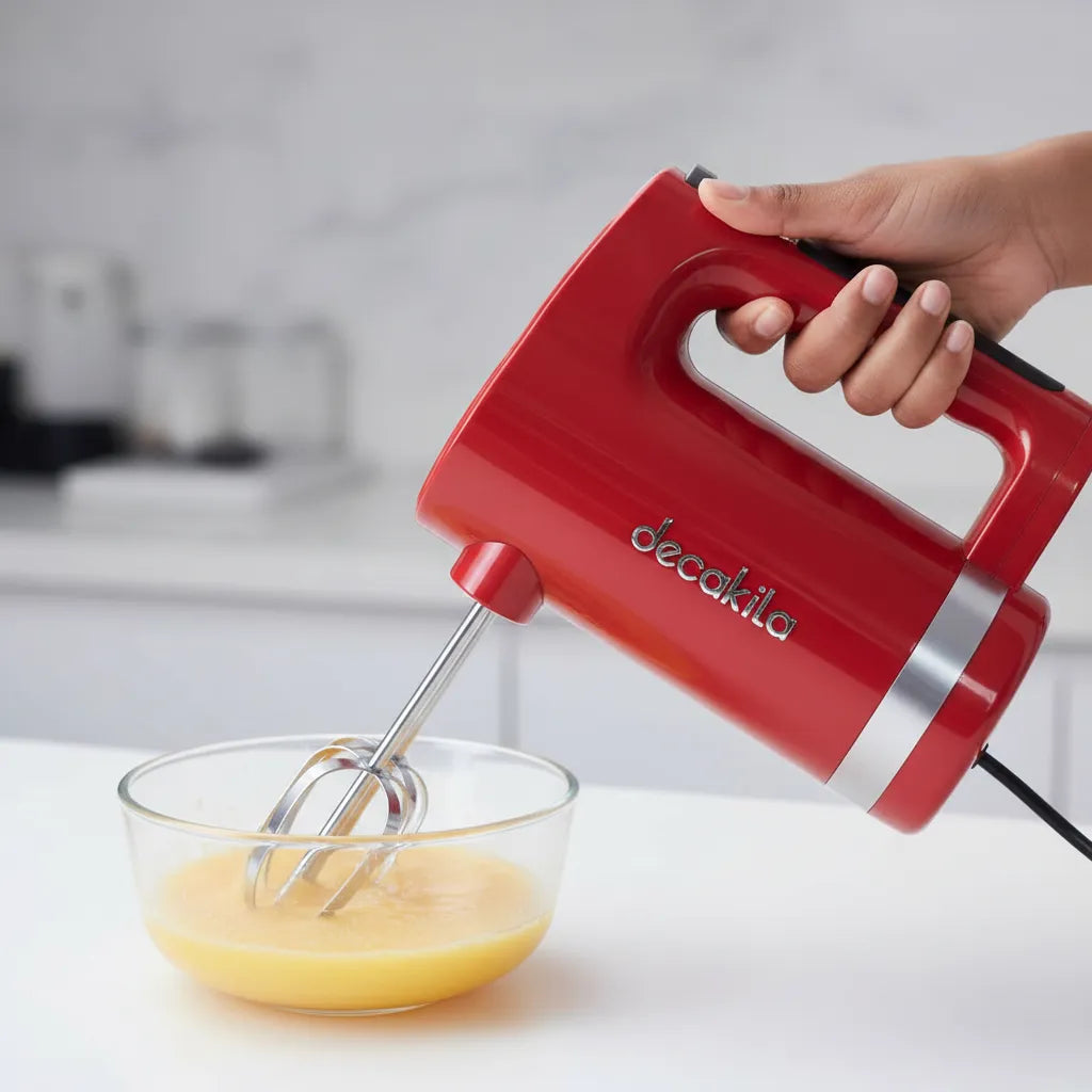 🔥Decakila Cordless Hand Mixer – 7 Speed Levels, USB Rechargeable, Complete Baking Set 🍰⚡