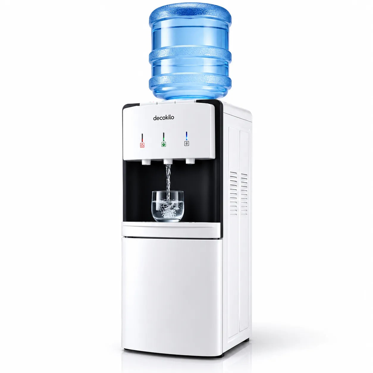 Floor Standing Water Dispenser With Refrigerator | Hot & Cold Water | Energy-Efficient Cooling System