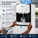 Floor Standing Water Dispenser With Refrigerator | Hot & Cold Water | Energy-Efficient Cooling System