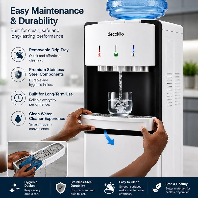 decakila-water-dispenser-removable-drip-tray-easy-cleaning