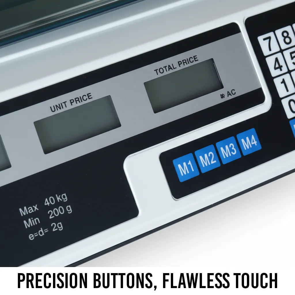 Professional Digital Weighing Scale – Up to 40KG | High Accuracy & Stainless Steel Platform