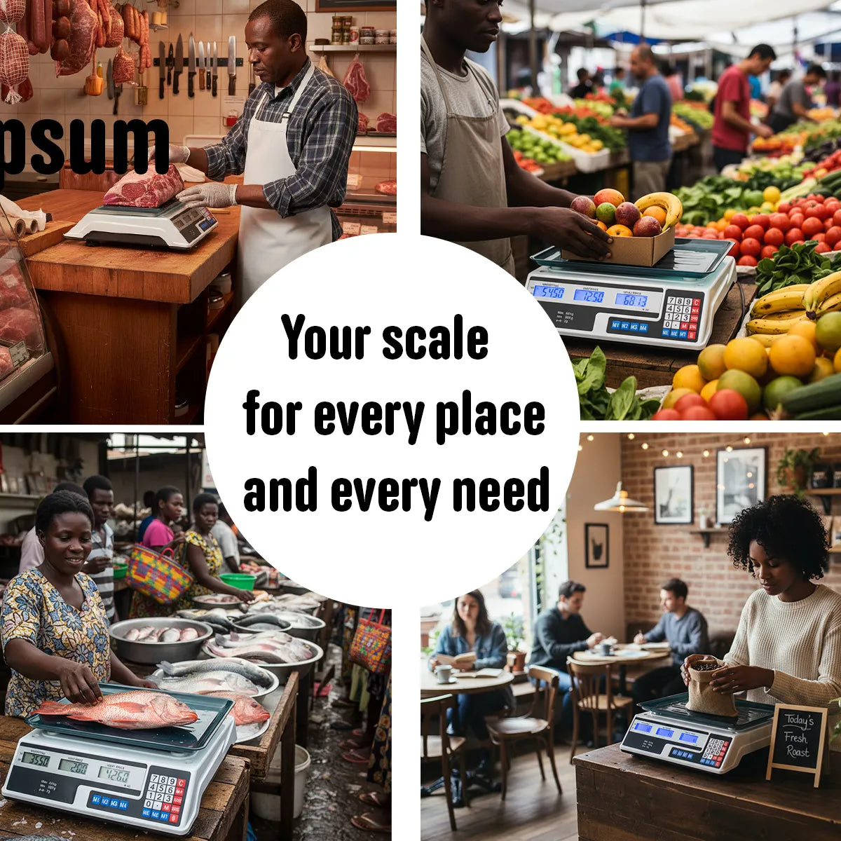 Professional Digital Weighing Scale – Up to 40KG | High Accuracy & Stainless Steel Platform