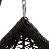 Large Rattan Swing for Gardens and Balconies – Rocking Swing for All Ages.