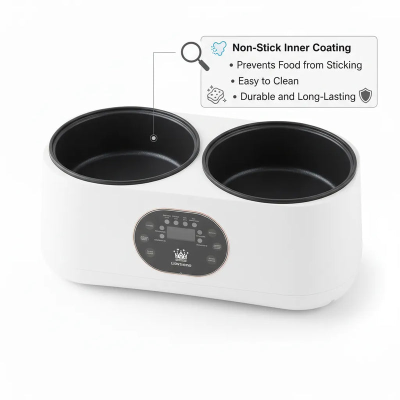 🔥 LUXTREND Dual Electric Cooking Pot 4.5L – Smart Double Cooker for Home Use