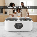 🔥 LUXTREND Dual Electric Cooking Pot 4.5L – Smart Double Cooker for Home Use