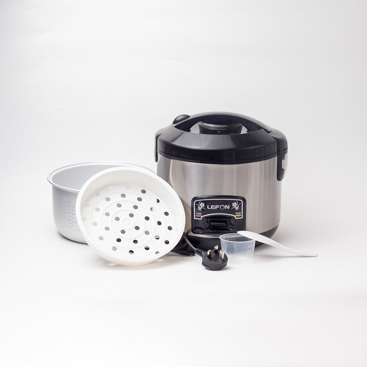 Lefon Electric Rice Cooker 4L with Steamer 400 W
