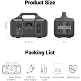 Evimki Portable Power Station - 300W | Solar & AC Rechargeable