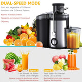 Sokany Electric Juicer for Fruits & Veggies - 1500W, Stainless Steel - Double Speed