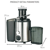 Sokany Electric Juicer for Fruits & Veggies - 1500W, Stainless Steel - Double Speed