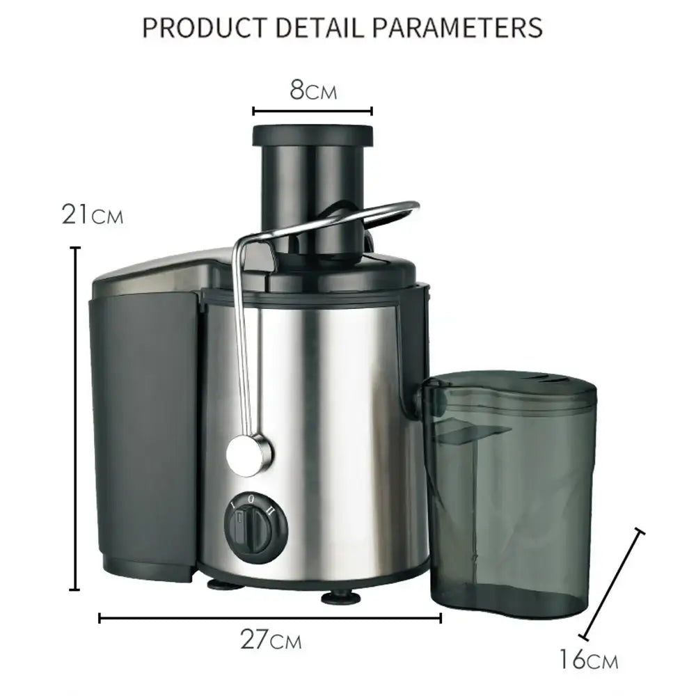 Sokany Electric Juicer for Fruits & Veggies - 1500W, Stainless Steel - Double Speed