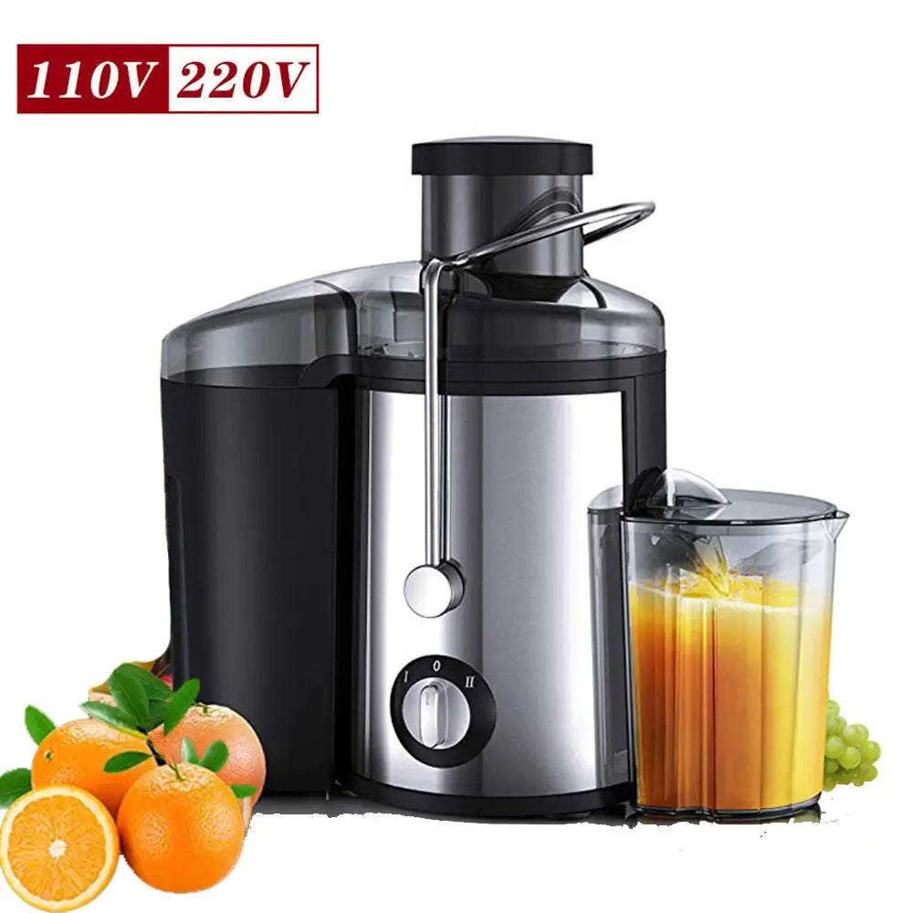 Sokany Electric Juicer for Fruits & Veggies - 1500W, Stainless Steel - Double Speed