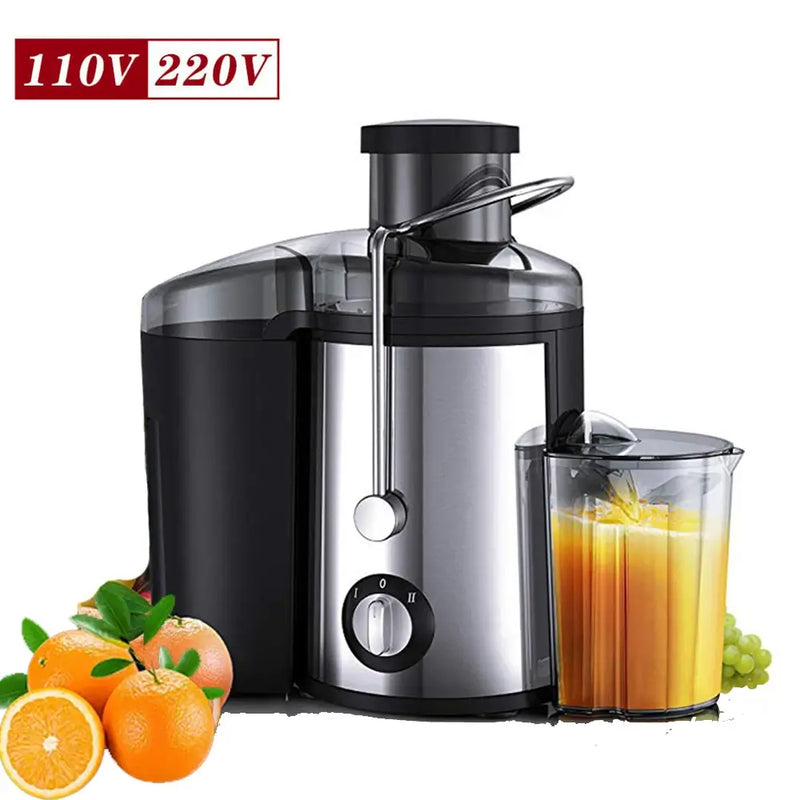 Sokany Electric Juicer for Fruits & Veggies - 1500W, Stainless Steel - Double Speed