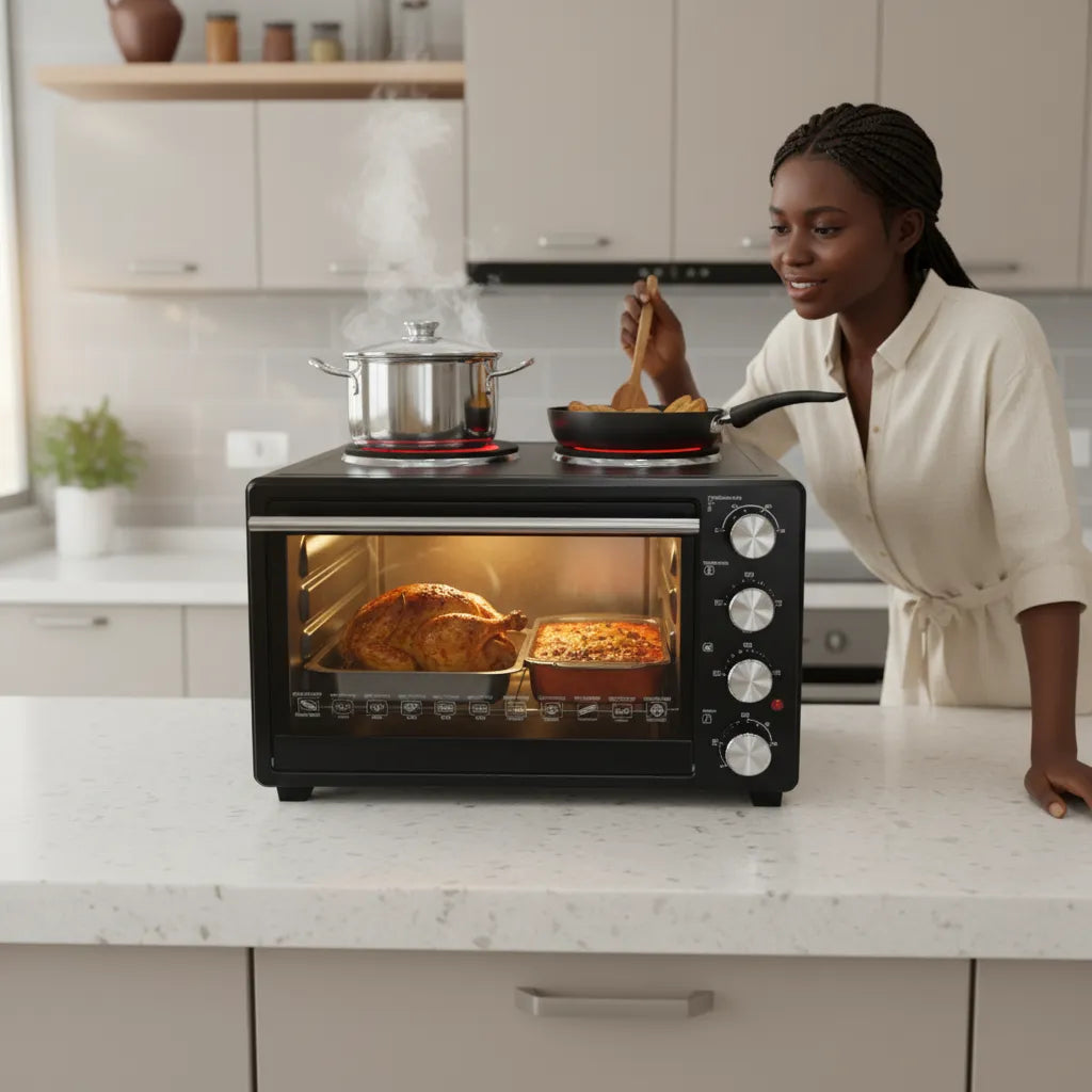 🔥Evimki Electric Oven 35L – 3200W High-Power Countertop Oven |  Fast Heating, Precise Baking & Modern Design ✨