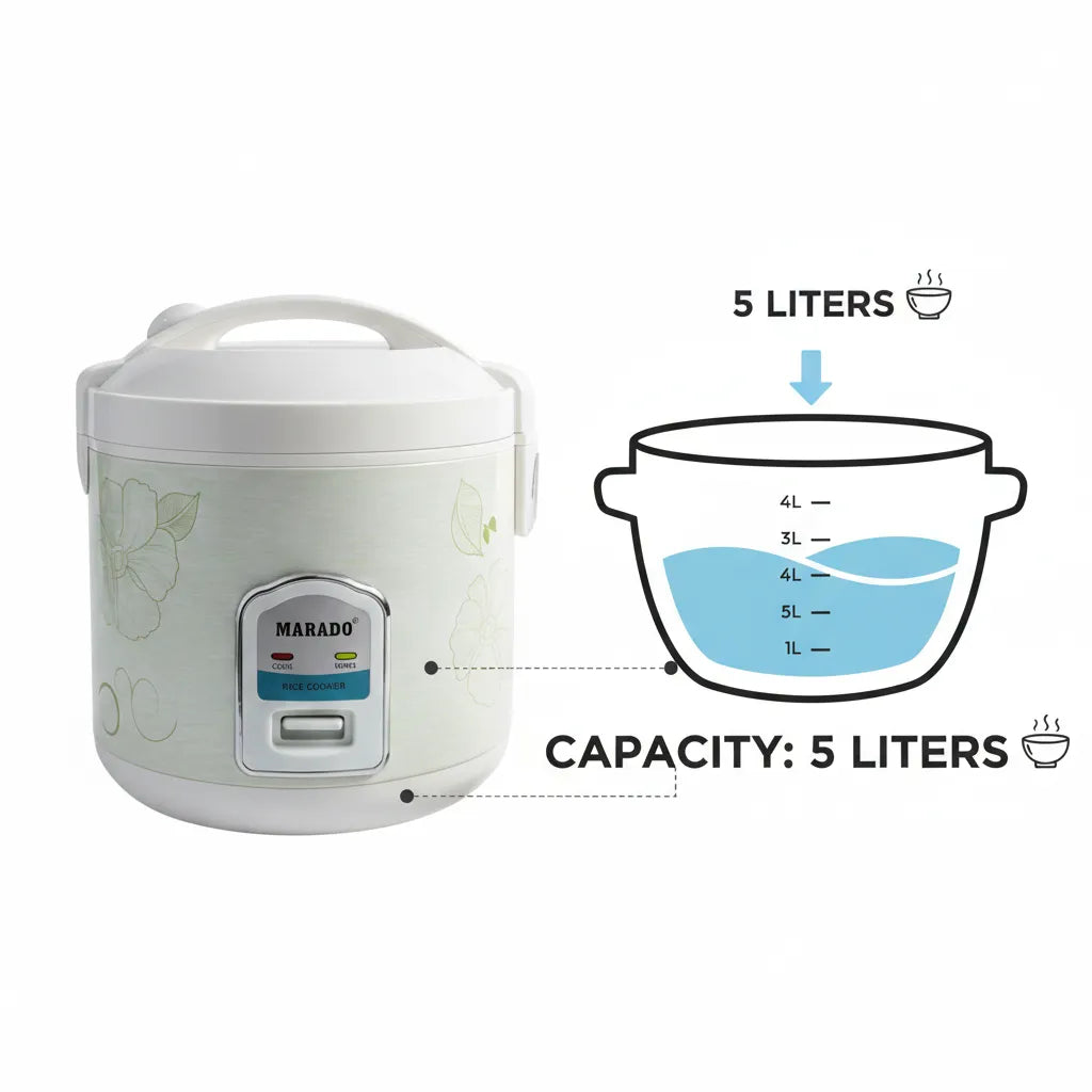 Professional 900W Rice Cooker with Automatic Keep Warm Function ♨️