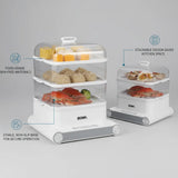BOMA Electric Food Steamer 800W – Healthy Steam Cooking, Large Capacity, Multi-Tier Design