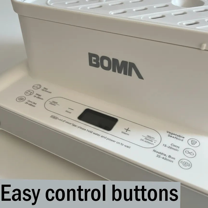 BOMA Electric Food Steamer 800W – Healthy Steam Cooking, Large Capacity, Multi-Tier Design