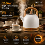 Clatronic 6.0L Retro Electric Kettle | 2000W Vintage Style Water Boiler