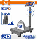 Heavy-Duty 12V ⚡ Electronic Digital Platform Scale with High Precision, LED Display & 300kg Capacity ⚖️ for Commercial Use