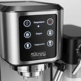 DSP KA3104 Professional Coffee Maker – 20 Bar Espresso System, 1350W Heating, Touch Screen & 700ML Milk Tank