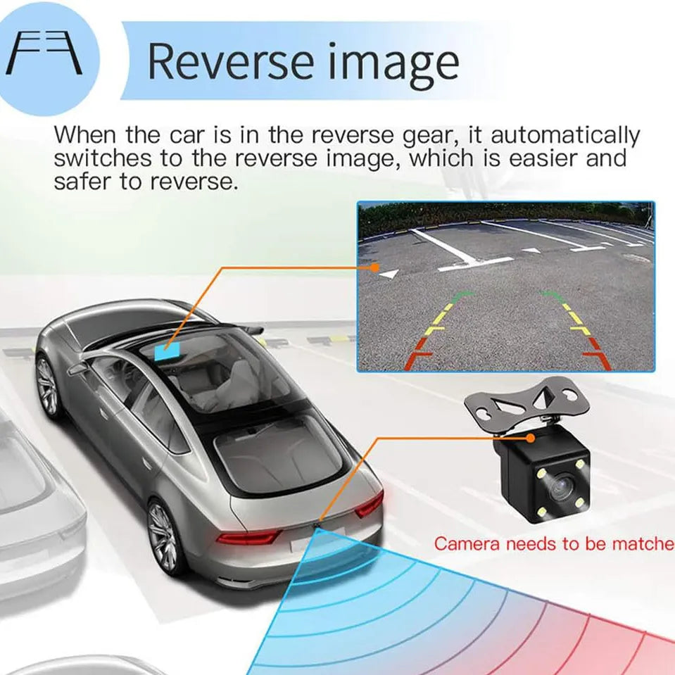Android Car Stereo Multimedia Screen – Full HD QLED IPS – Built-in GPS – 4G – Steering Wheel Control – 55W × 4