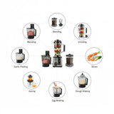 Evimki Kitchen Machine 8-in-1 Commercial Blender 1200W | Food Processor | 4L Unbreakable Jar | All-in-One Solution
