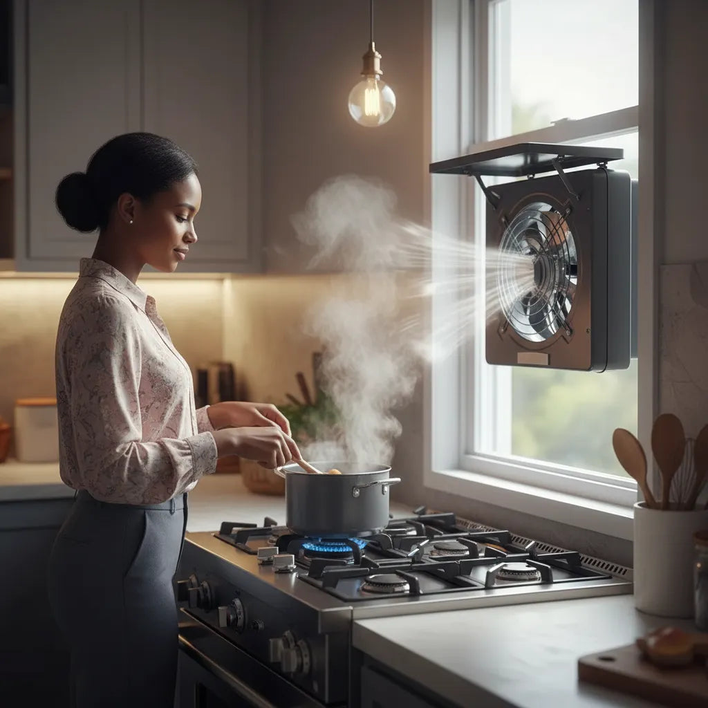 Powerful Exhaust Ventilator Fan for Kitchens & Bathrooms – Metal Body, Copper Motor, Model FD250 🌬️