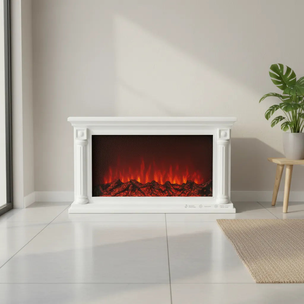 High-End Decorative Fireplace – Create a Warm, Cozy Atmosphere with Red Flame Technology
