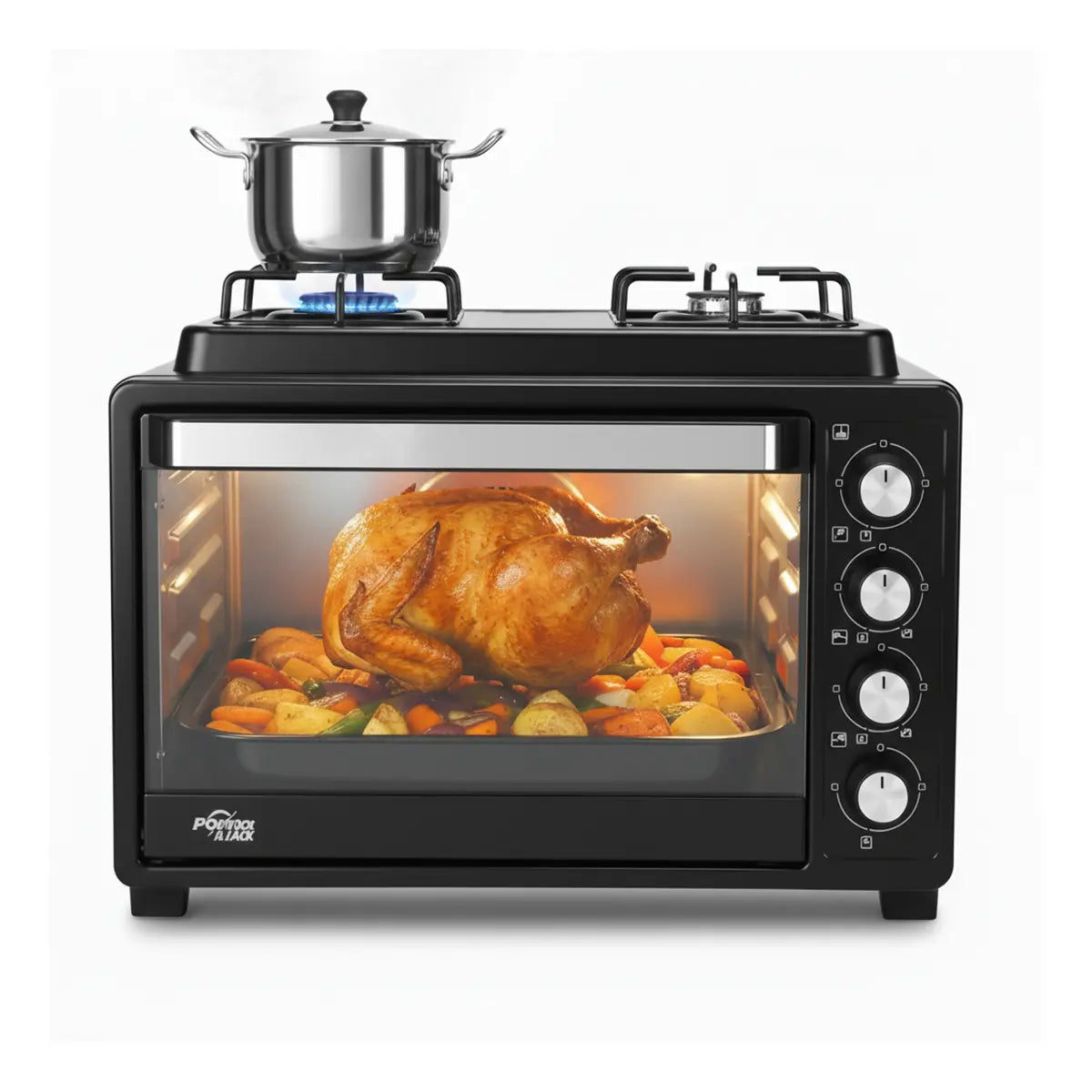 🔥 Evimki 50L Gas Oven – 2Burner Precision Cooking Meets Elegant Design 🔥