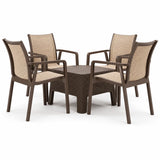 Evimki 5-in-1 Space-Saving Plastic Chairs & Table Set – Smart Indoor/Outdoor Seating Solution