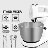 DSP Stand Mixer 300W Professional Kitchen Mixer – 4L Stainless Steel Bowl, 5 Speeds & Turbo Mode
