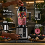 Evimki Kitchen Machine 8-in-1 Commercial Blender 1200W | Food Processor | 4L Unbreakable Jar | All-in-One Solution
