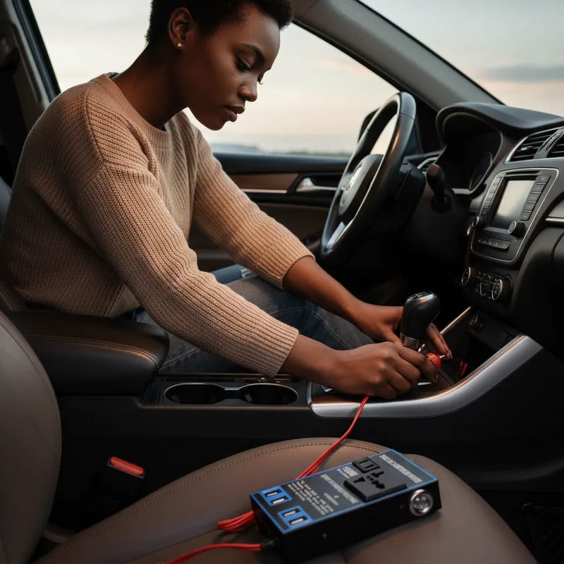 🔌Multi-Function Vehicle Inverter – Power Your Devices Anywhere, Anytime⚡🚗