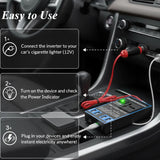 🔌Multi-Function Vehicle Inverter – Power Your Devices Anywhere, Anytime⚡🚗