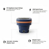 🧺 Folding Washing Machine – Compact & Portable Mini Washer 40W