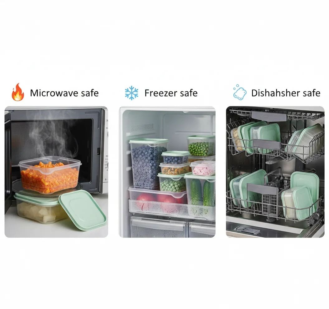 17-Piece Airtight Food Storage Containers 🍱✨ – Smart Multi-Size Kitchen Organization Solution