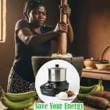 Hoffmans HM-8860 Fufu Maker Machine & Pounded Yam Maker – 850W, 5L High-Capacity