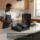 Efficient 4-burner gas stove with strong 2.2kW power and a compact, modern design—perfect for fast and easy everyday cooking 🍳