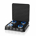 Efficient 4-burner gas stove with strong 2.2kW power and a compact, modern design—perfect for fast and easy everyday cooking 🍳