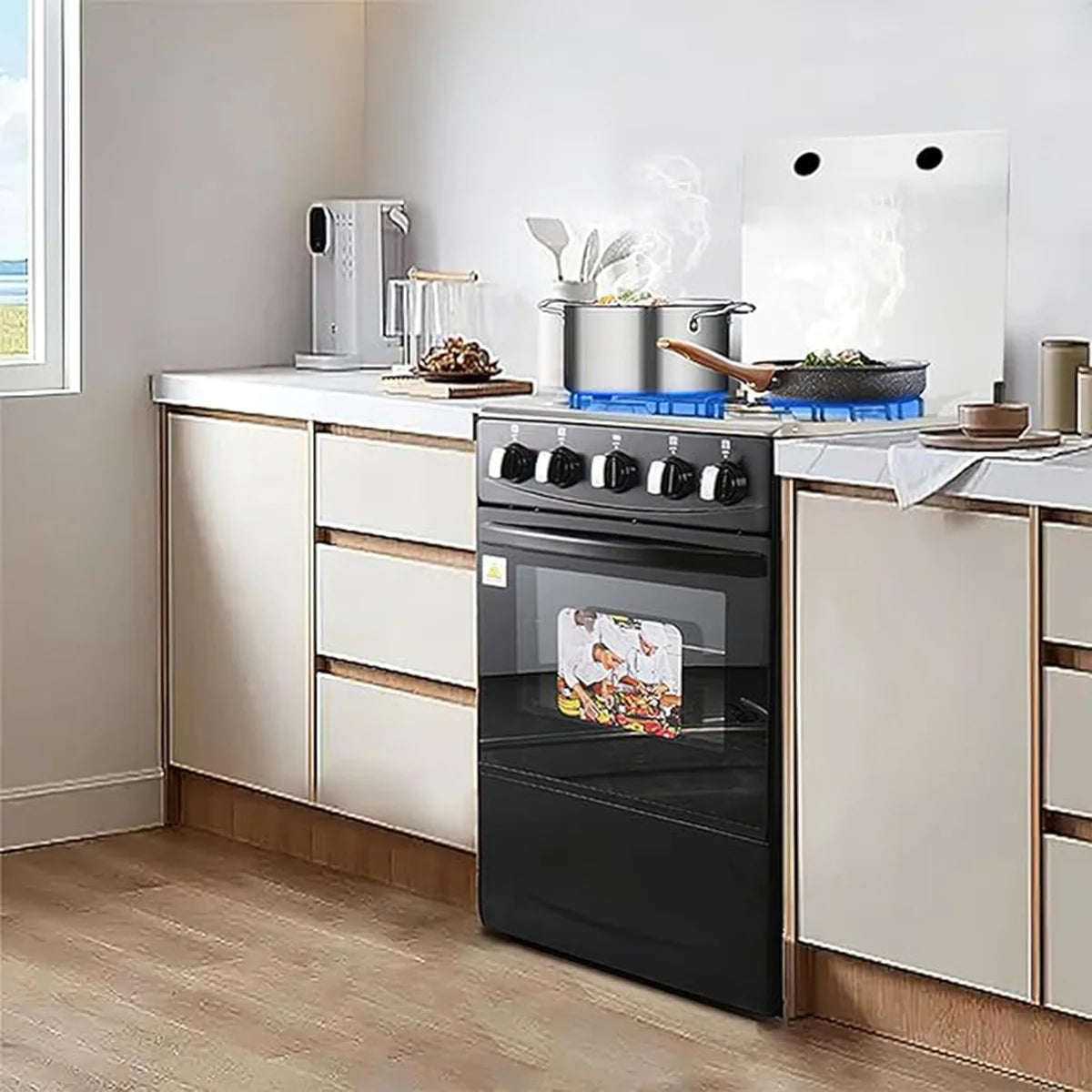 Volcano 50x50 4-Burner Gas Cooker with Oven, Grill & Lamp – Efficient, Stylish, and Built for Performance