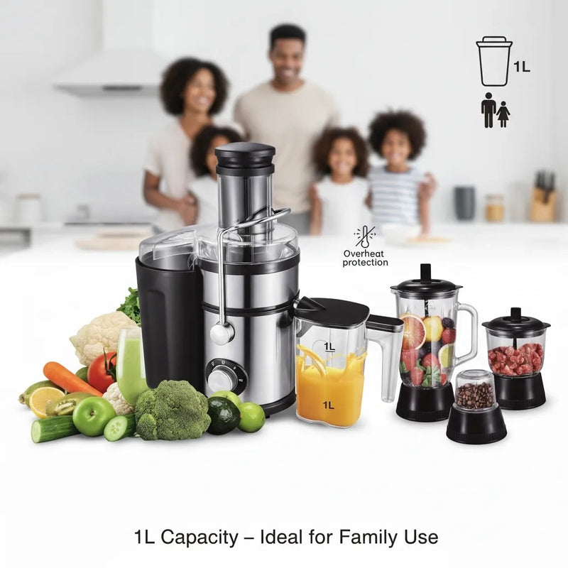 Multifunctional Juicer, Blender, Juice & Grind Effortlessly  4 in 1