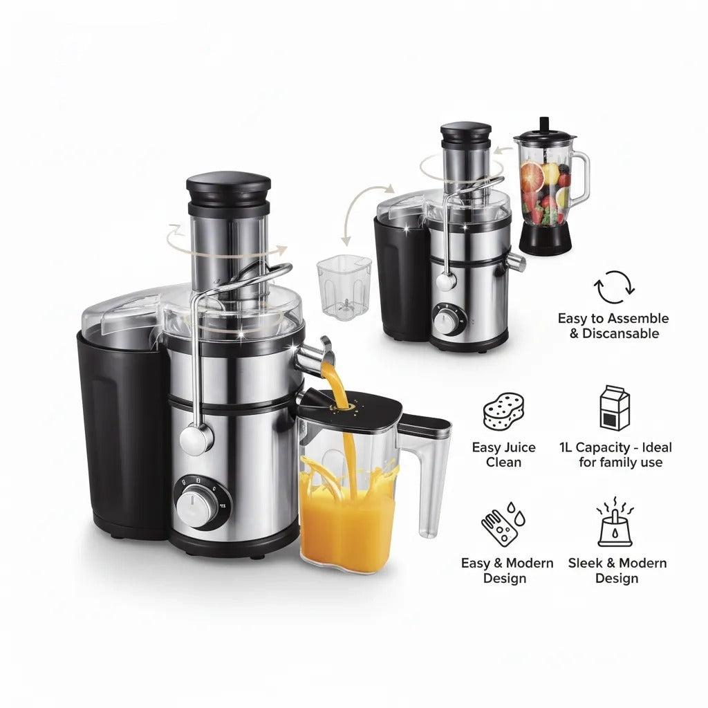 Multifunctional Juicer, Blender, Juice & Grind Effortlessly  4 in 1🥤✨