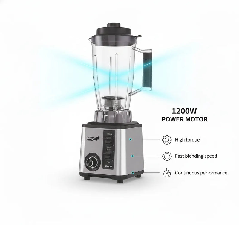 🚀 German Plus High-Power 3-in-1 Blender – Built for Everyday Excellence