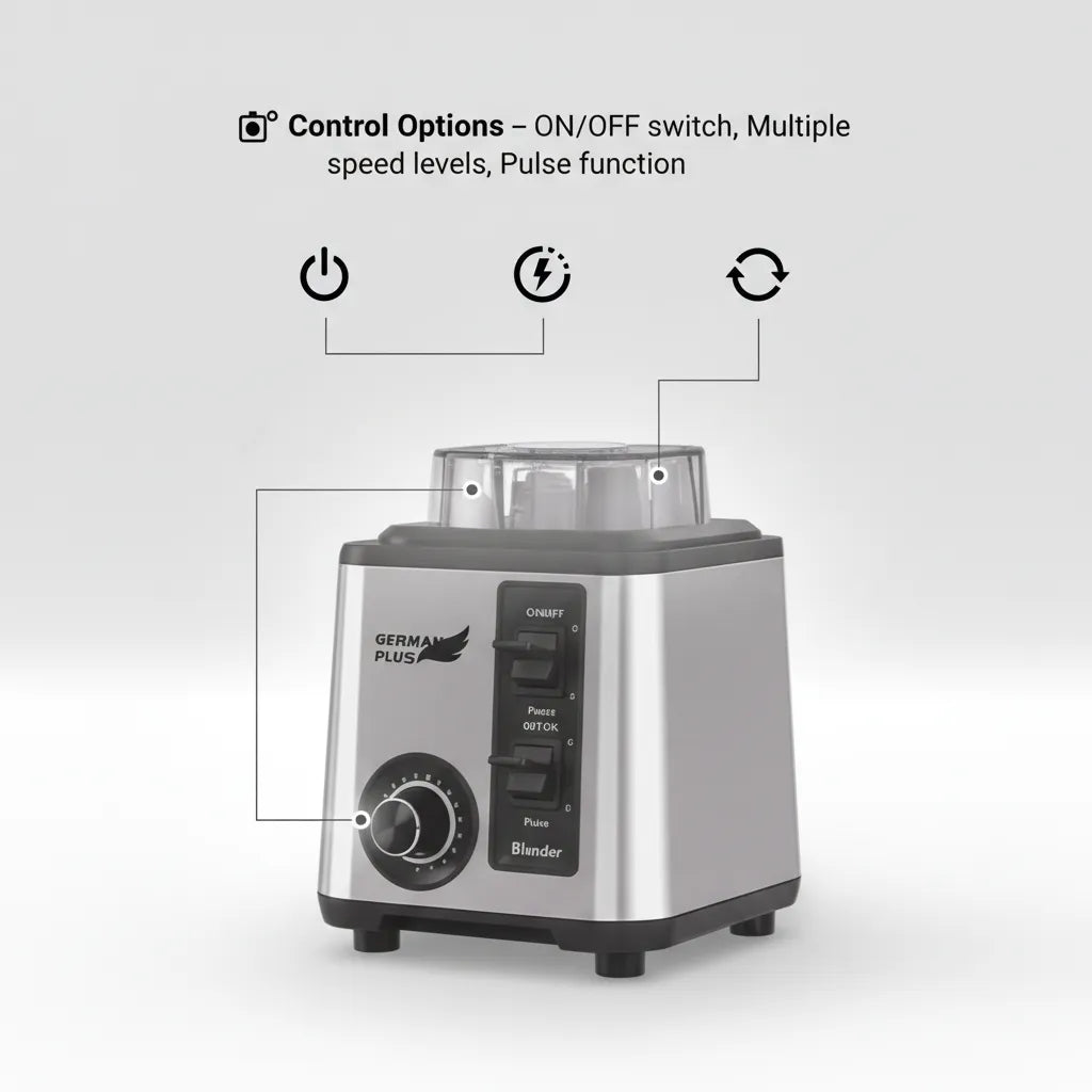 🚀 German Plus High-Power 3-in-1 Blender – Built for Everyday Excellence