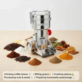 🔥 Unleash 2000W of Grinding Power – Big Capacity&nbsp;1000g Electric Grinder for Ultra-Fine Results in Seconds!