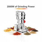 🔥 Unleash 2000W of Grinding Power – Big Capacity&nbsp;1000g Electric Grinder for Ultra-Fine Results in Seconds!
