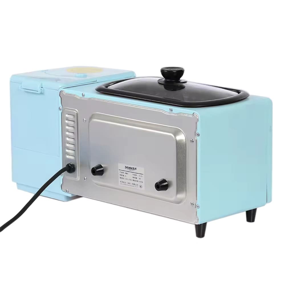 Silver Crest 3-in-1 Breakfast Maker – Toaster Oven, Coffee Maker & Griddle Combo