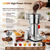 Heavy-Duty All-Purpose Grinder: Coffee, Spices & Grains (250g, 2000W)